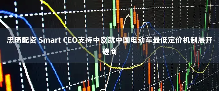忠琦配资 Smart CEO支持中欧就中国电动车最低定价机制展开磋商